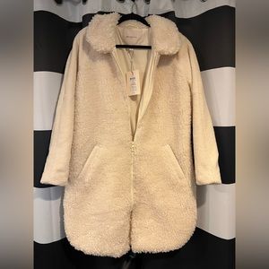 Cream Teddy coat/ jacket